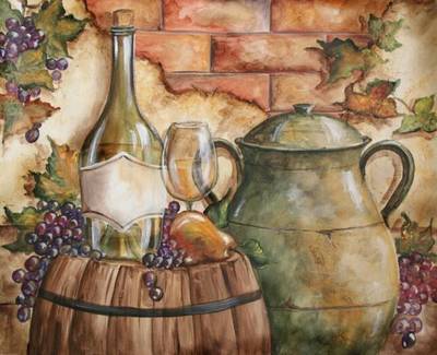 &quot;Wine Barrel&quot; Mural