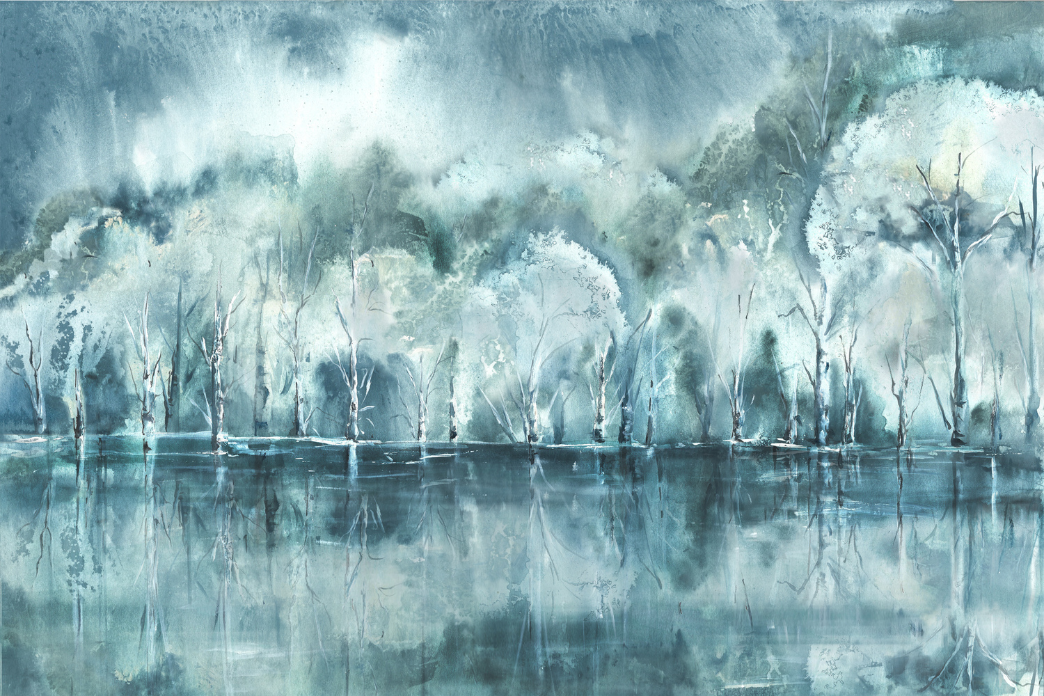 Watercolor Aspen Shore