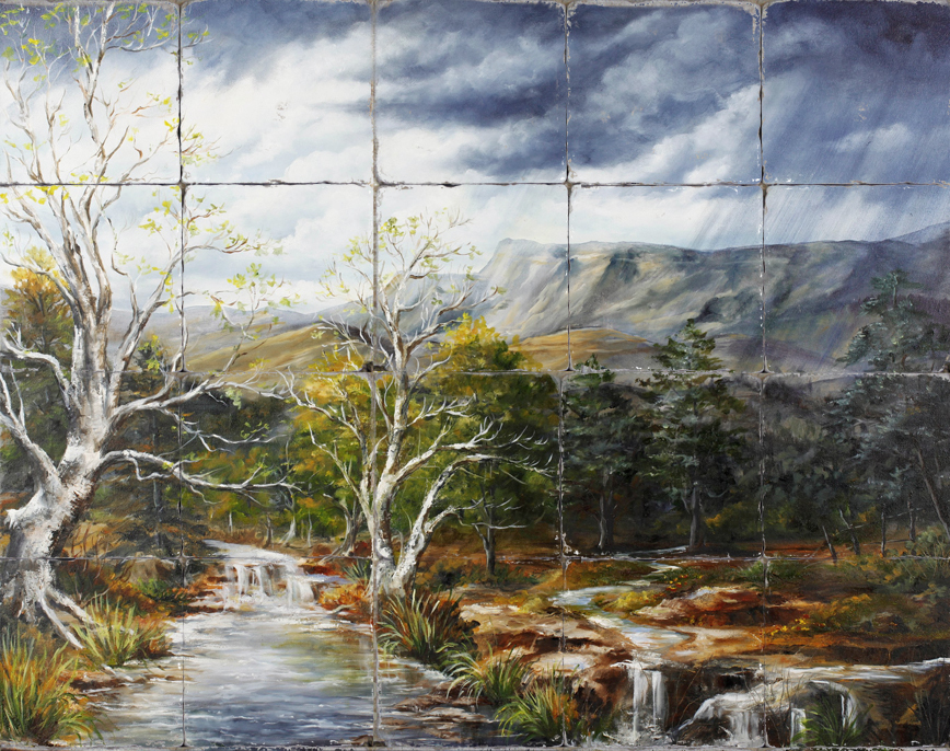 &quot;Spring Rains on the Mesa&quot; Printed Tile Mural