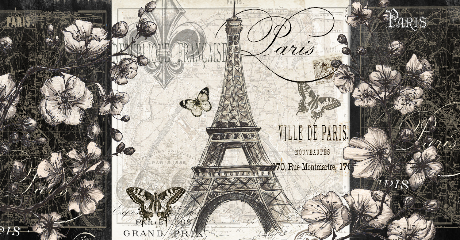 Paris Blossom Collage