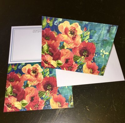 Rainbow Garden Blank Notecards Set of 8