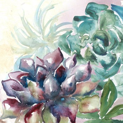 Watercolor Succulent Garden 6