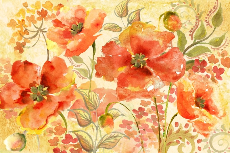 Bohemian Poppies Landscape