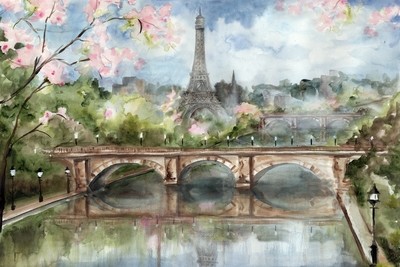 Springtime in Paris Watercolor