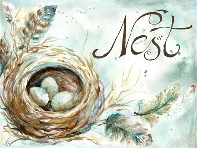 Watercolor Nest &quot;Nest&quot; Landscape