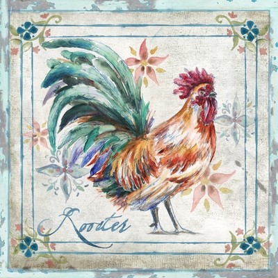 Watercolor Rooster II
