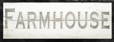 &quot;Farmhouse&quot; sign on Shiplap background