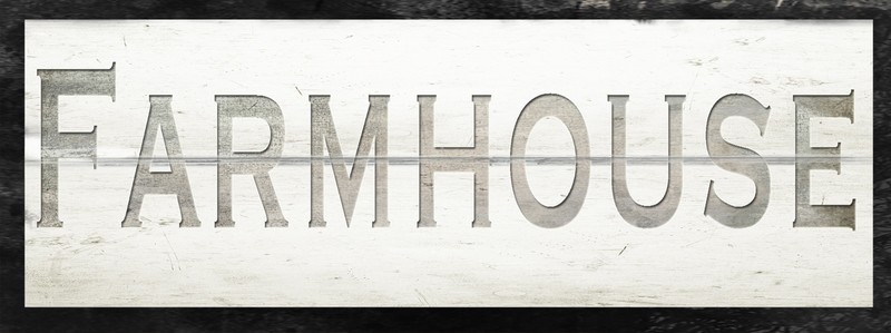 &quot;Farmhouse&quot; sign on Shiplap background