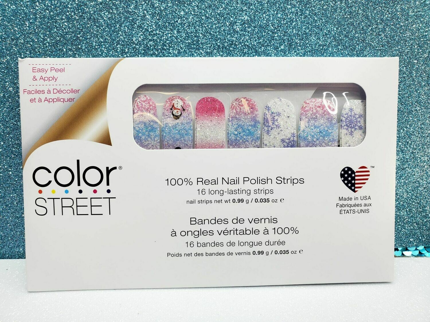 Snow biz Color Street kit Fingernail polish sticker kit Store Star