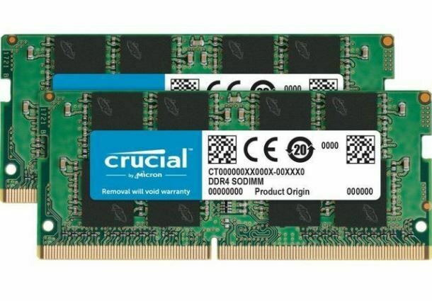 Crucial 32GB Ram Kit (2 x 16GB) DDR4-3200 SODIMM   B1L154