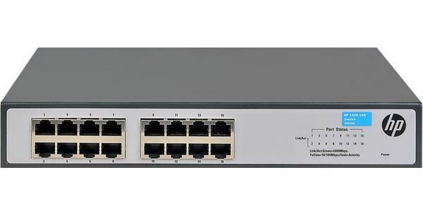 *USED* HP 1420-16G Switch - 16 Ports - 10/100/1000Base-T - 16 x Network - Twisted Pair - Gigabit Ethernet  B1A103