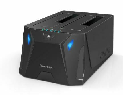 Inateck SATA Dual Hard Drive Dock/Cloning Station USB 3.0 SSD/HDD  B1D308