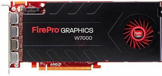 *USED* ATI FirePro W7000 4GB DDR5 256-BIT 4x DisplayPort PCI-Express Video Card  B1P215
