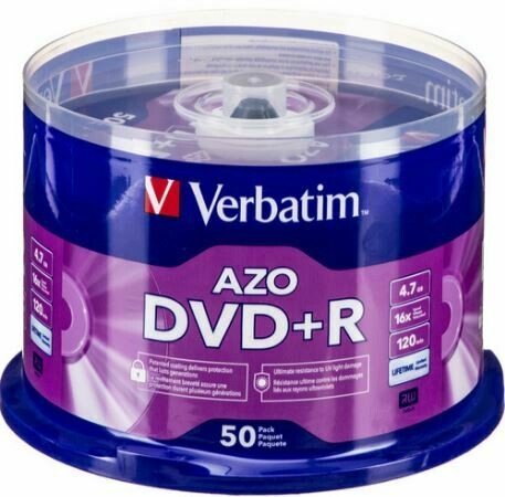 Verbatim DVD+R DL 8.5GB 8X with Branded Surface - 50pk Spindle B1N210