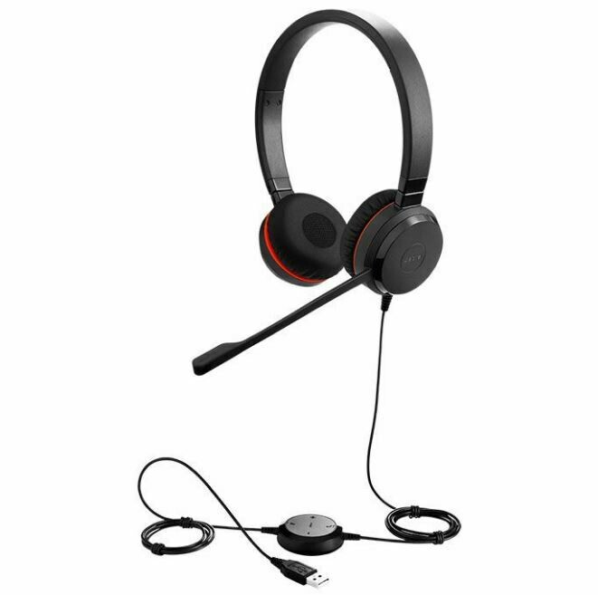 Jabra Evolve 20 SE MS Stereo Headset (4999-829-409) (Do Not Re-Stock This Item)  No Charge - This Item is For Remote Users  B1G707
