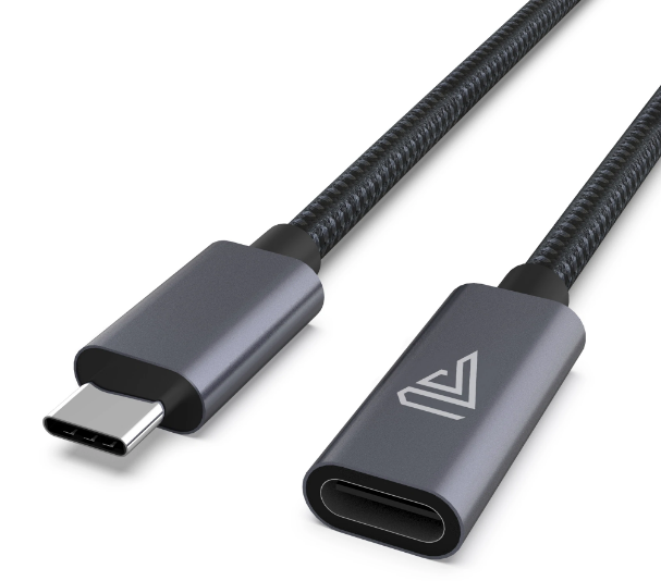USB C Extension Cable 1 Meter 10gbps USB 3.1 Type C Male to Female Extender Fast Charging Cable for Mac, /Win,   B1E219