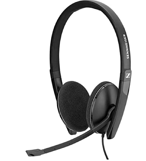 EPOS Sennheiser PC 5.2 CHAT, wired headset - noise cancelling microphone, call control, foldable microphone – 3.5 mm jack 4 plug pole connectivity, Black ( Not USB)  B1E409