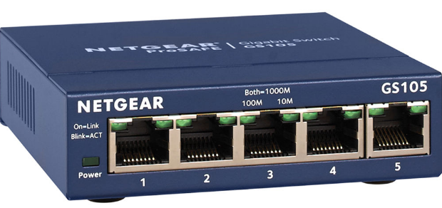 NET GEAR PRO SAFE 5 PORT GB SWITCH               B1A108