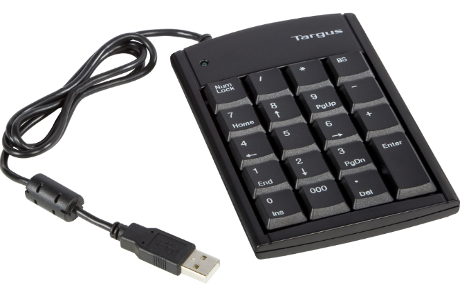 TARGUS NUM.KEYPAD WITH 2 USB PORTS                                     B1P211