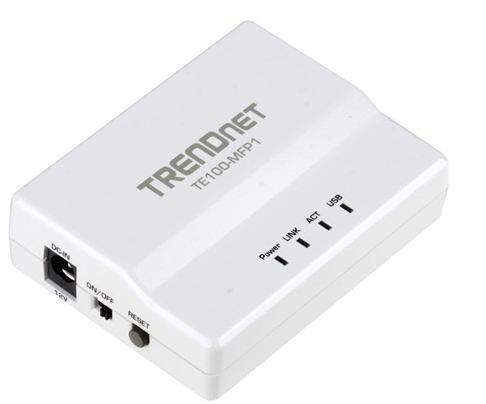 TRENDnet  1-Port Multi-Function USB Print Server                             B1O312