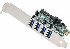 *Used* 4 Port PCI Express PCIe USB3 CARD  (USED)                                               B1E512
