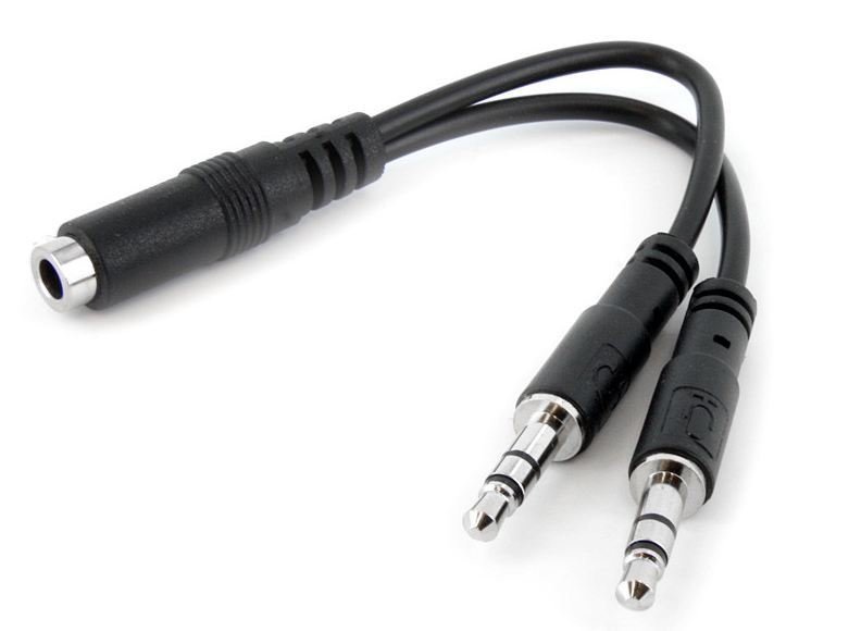 StarTech 3.5mm 4 Pin to 2x 3 Pin 3.5mm Headset Splitter         B1O201