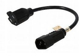 Power Adapter Cord 1FT. Black 18AWG C14 To 5-R 15R              B1A225