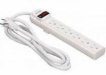 BELKIN 6 POWER OUTLET PLASTIC STRIP                                   B1Q079