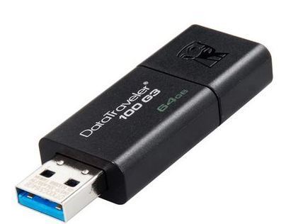 Thumb Drive 64GB USB 3.0 FLASH DRIVE-KINGSTON                       B1E106
