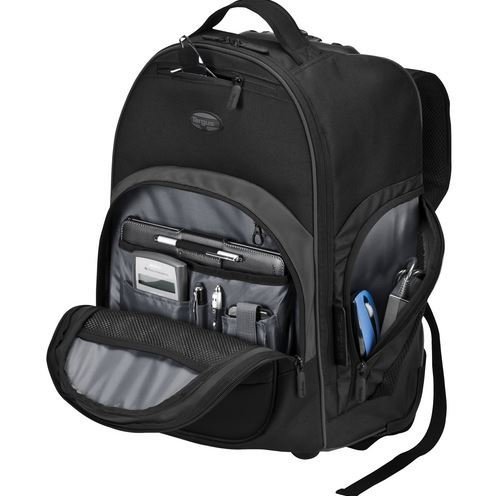 TARGUS 16” Compact Rolling Backpack BLK/GRY                          B1D601