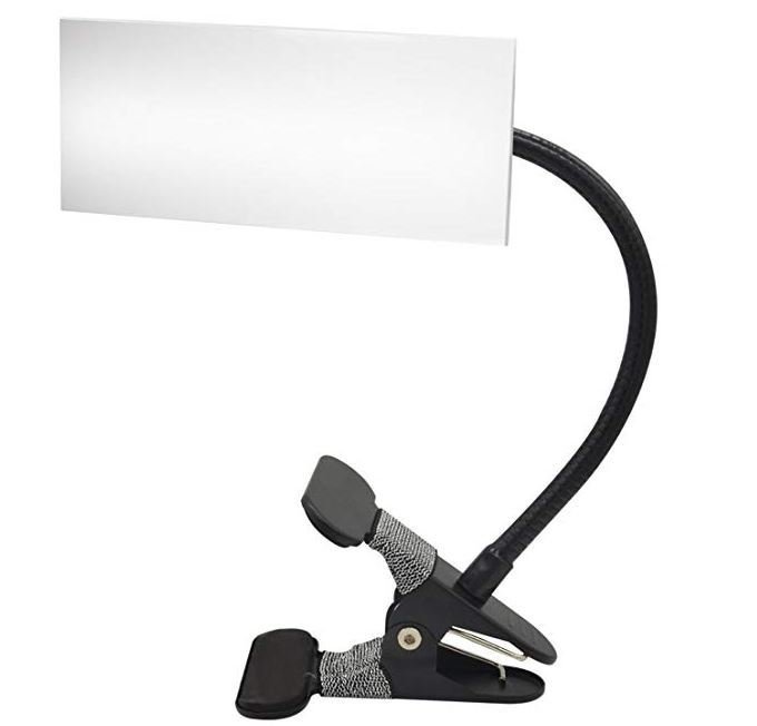 Ampper Clip On Convex Cubicle Mirror   (6.69" x 2.95", Rectangle)     B1Q064