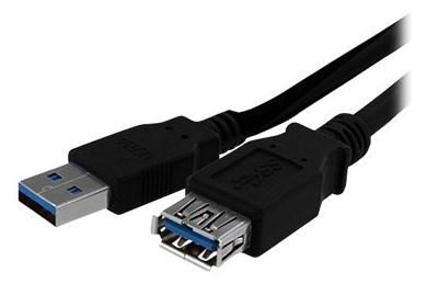 StarTech.com 6 ft Black SuperSpeed USB 3.0 Extension Cable      B1O214