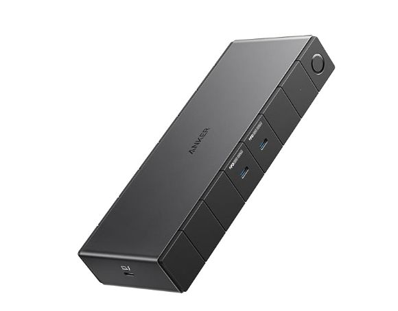 Anker 778 Thunderbolt Docking Station (12-in-1, Thunderbolt 4), 40 Gbps with Max 100W Charging for Laptop, Single 8K, Quad 4K Display, Ethernet, 6 USB Ports for Dell, HP Laptops and More B1P310