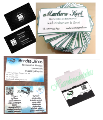 Fém névjegykártya