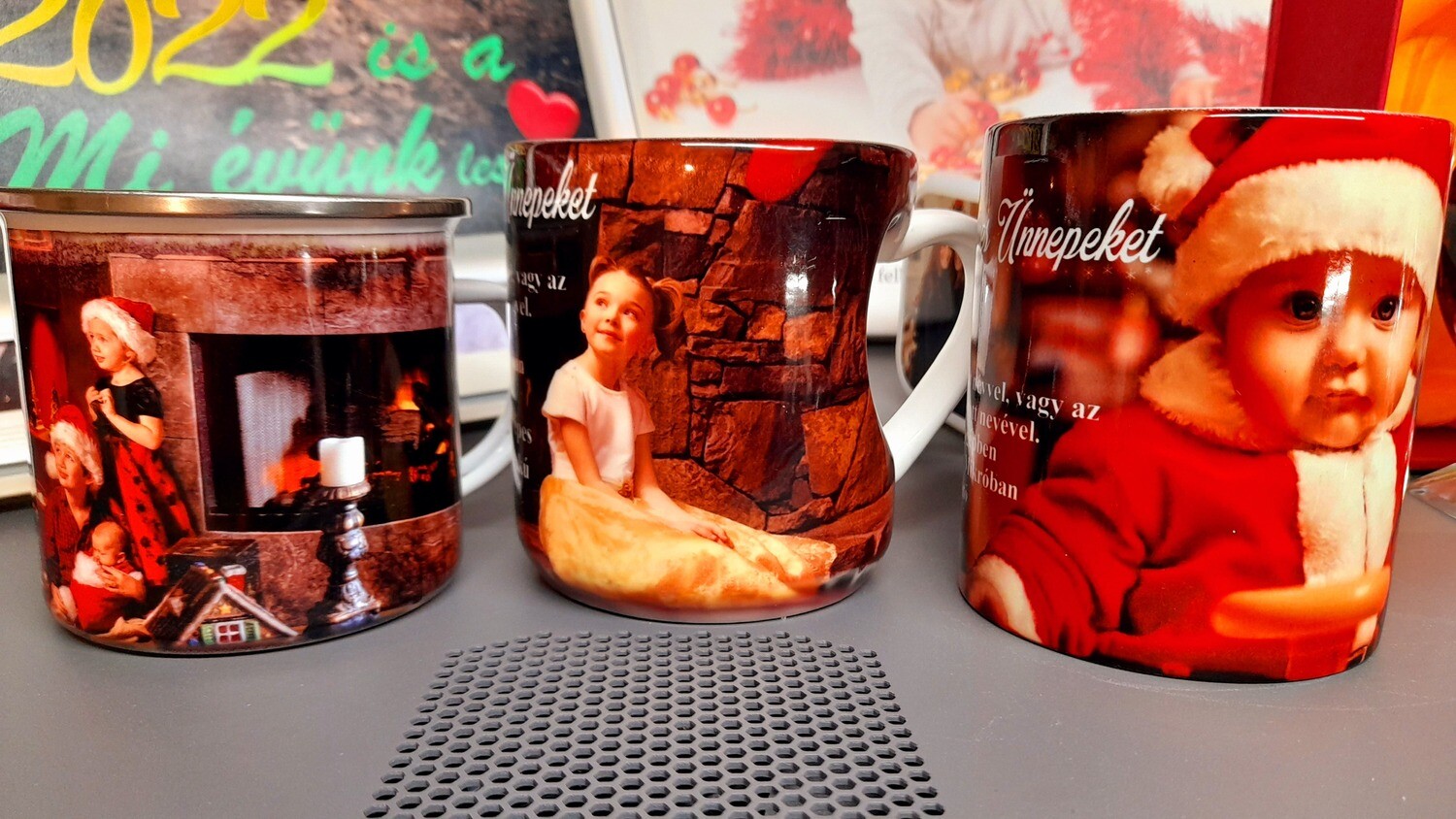 Fényképes/ feliratos bögre