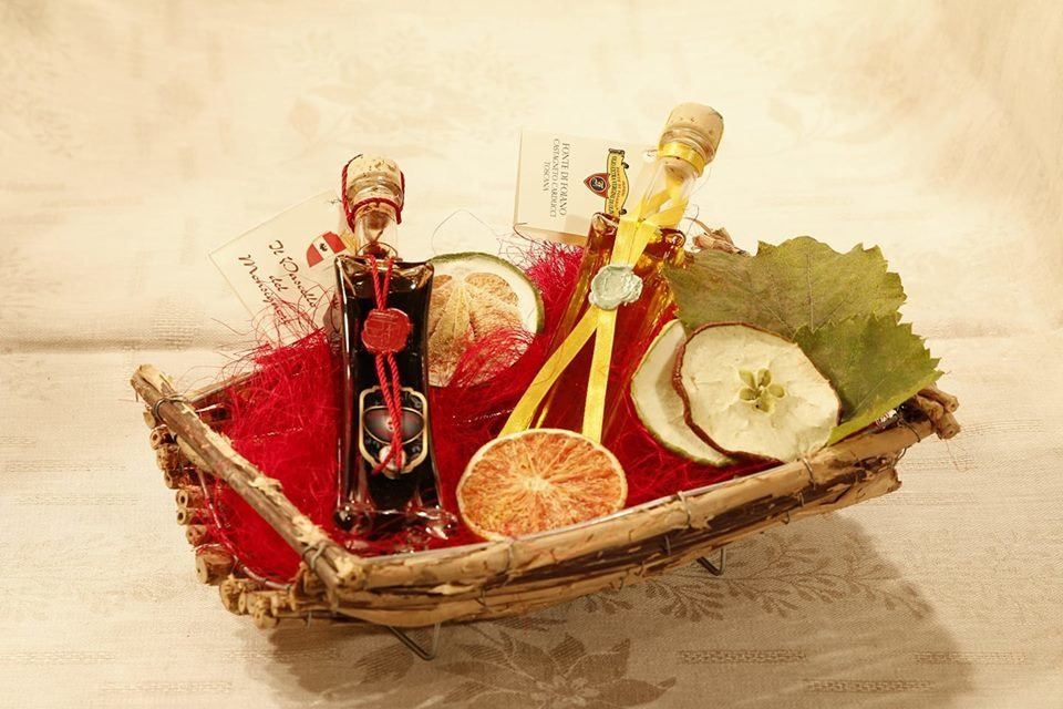 idea regalo natale Balsamico 25 anni 50 ml + aromatico al miele 50 ml