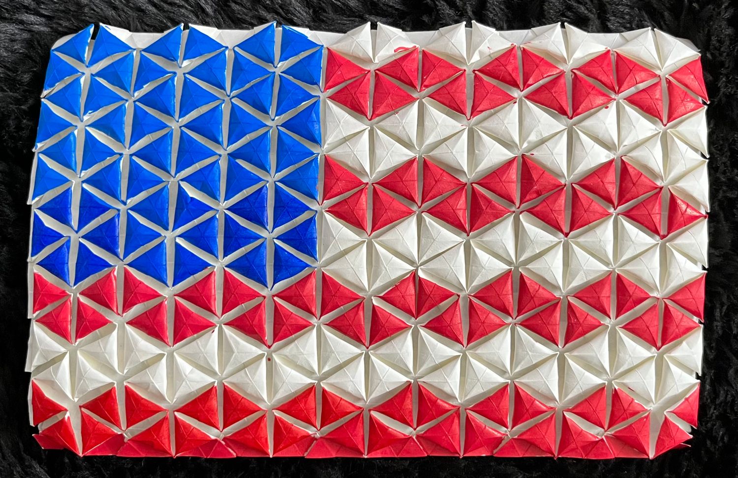 American Flag Spread Hex Tessellation