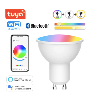 Bombillas RGB Bluetooth 2 conectores GU10
