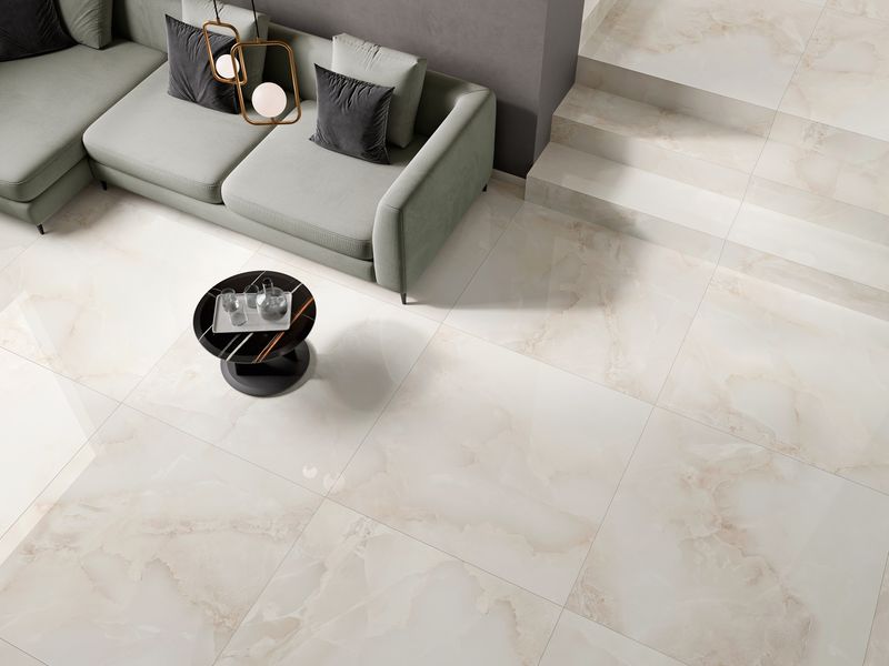 YRUBIB Beige | Textura: Pulido | Azulejo Porcelánico Mármol