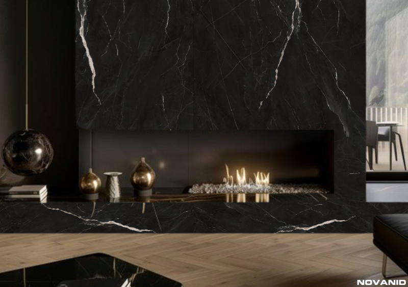 BLACK ROCK | Textura: Super brillant + | Placa decorativa