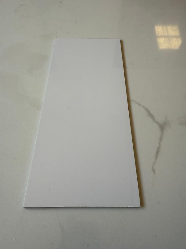 MUESTRA WHITE SUPER MATT | Textura: Super Matt | Placa decorativa