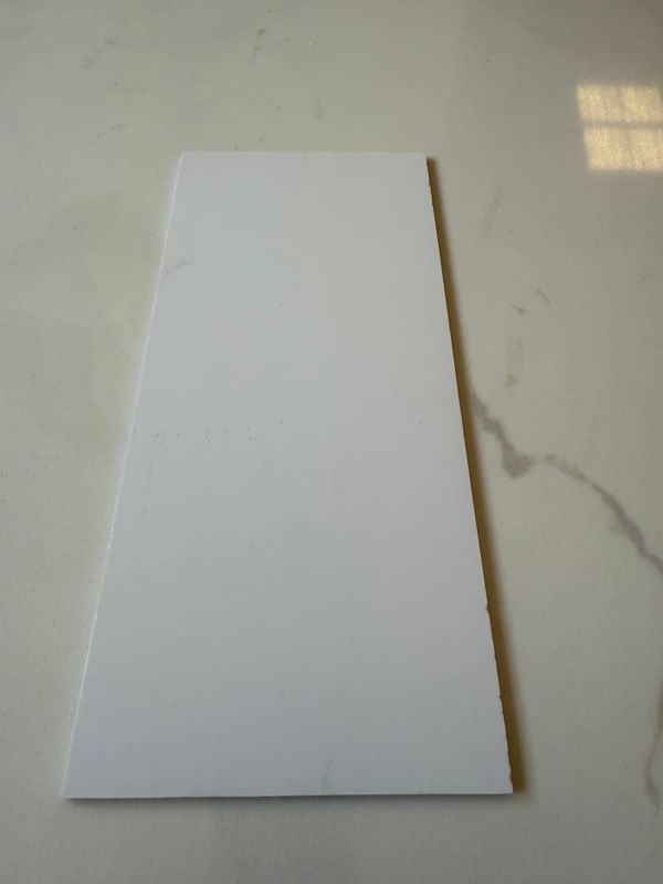 MUESTRA WHITE BRILLANT | Textura: Super Brillant + | Placa decorativa