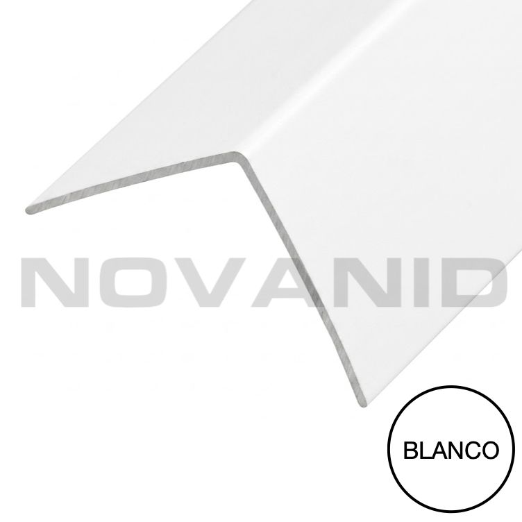 Perfil Esquinero simple Blanco Aluminio 10x10x2400mm