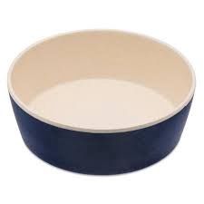 Bamboo dog Bowl - Midnight blue (large)