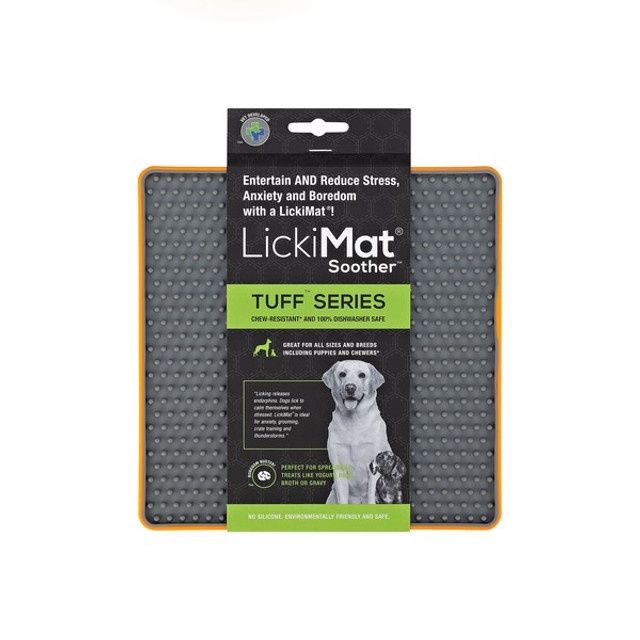 LickiMat Soother Tuff Orange
