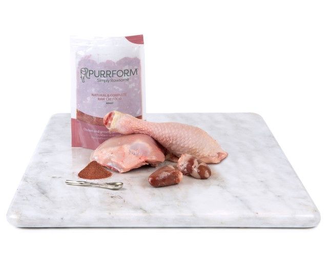 Purrform Chicken &amp; Ground Bone with Heart 70g (Single Pouch)