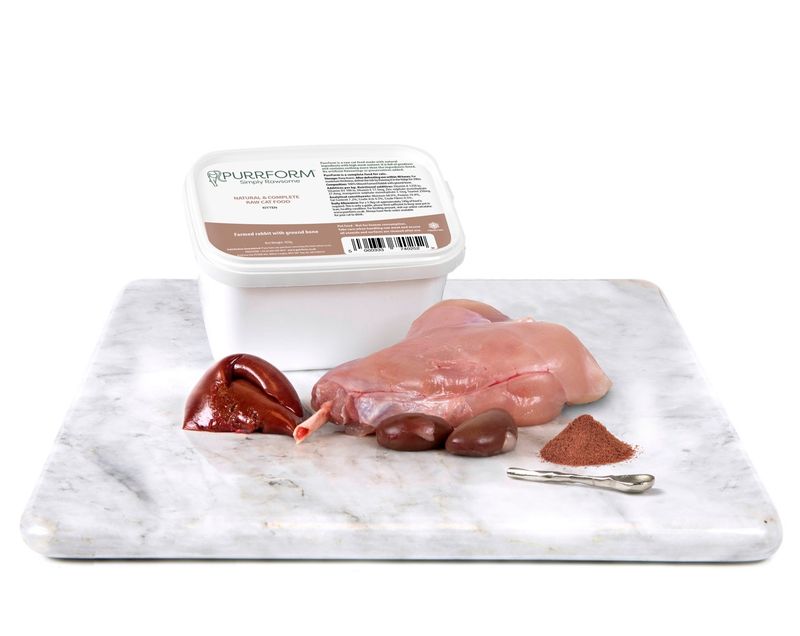 Purrform Farmed Rabbit with Ground Bone 450g Kitten