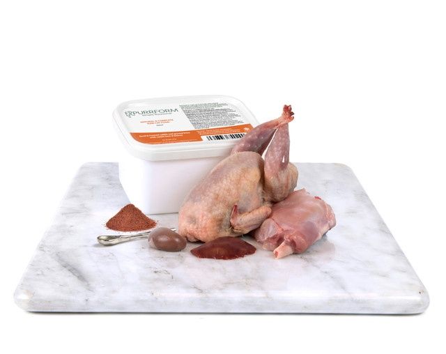 Purrform Quail and Farmed Rabbit &amp; Ground Bone with Rabbit Liver &amp; Kidney 450g Adult