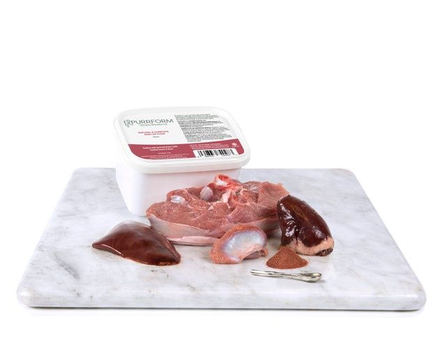 Purrform Turkey and Ground Bone with Turkey, Heart &amp; Liver 450g Adult