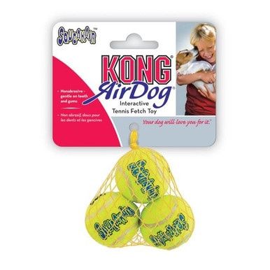 Kong Air Squeaker Tennis Balls Regular 3pack